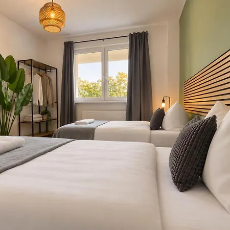 Apartment Havn - 5 Einzelbetten Boxspring, Kueche, Wifi, Smart Tv, Balkon, 24h Check-in